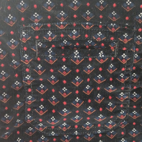 Free People Joanie Printed Corduroy Mini Skirt Size 29 - Picture 3 of 8